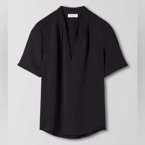 Aritzia Babaton Black Bentley Blouse (US L)